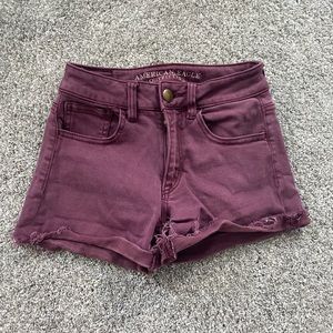 American eagle high-waisted jean shorts